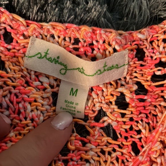 Boho cropped knit tank (Medium) - Picture 5 of 5